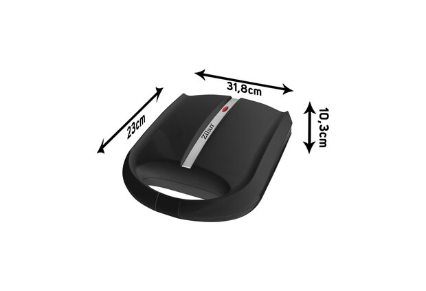 Zilan ZLN-2816 Notenkoekjesmaker XL - Wafelnootjes maker -1600 W -Cake Pop Maker-Anti-aanbak & Cool-Touch -Zwart