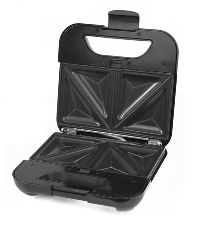 Zilan 5-in-1 Sandwich Maker (800 W) -Grill, Wafel, Panini & Nutty Platen -Non-stick Contactgrill Set -Zwart/Zilver