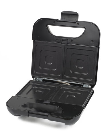 Zilan 5-in-1 Sandwich Maker (800 W) -Grill, Wafel, Panini & Nutty Platen -Non-stick Contactgrill Set -Zwart/Zilver