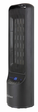 Zilan Keramische Torenkachel &ndash; 2000W &ndash; Elektrische Kachel &ndash; Thermostaat 10-35&deg;C &ndash; Afstandsbediening &ndash; Oscillatie &ndash; Timer &ndash; LED Display &ndash; Zwart