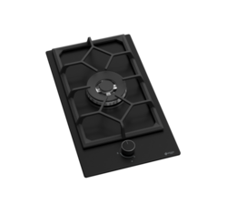 Wiggo WH-G331RD(B) - Inbouw gaskookplaat met Wok - 30cm - Zwart