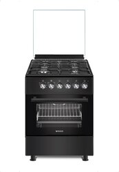 Wiggo WO-E603R(BB) Serie 3 - Gasfornuis - Zwart