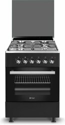 Wiggo WO-E603R(BX) Serie 3 - Gasfornuis - Zwart Rvs