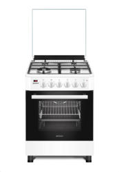 Wiggo WO-E639R(WW) Serie 9 - Gasfornuis - Wok - Wit