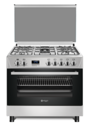 Wiggo WO-E909R(XX) Serie 9 - Gasfornuis - Rvs