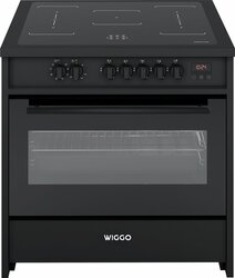 Wiggo WIO-E921A(BB) - Freestanding - Induction - Elektrische Oven - 90cm - 8 Function - 121 Liter - 3000 W - Zwart