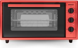 Wiggo WMO-E456(R) - Vrijstaande Mini Oven - 45 liter - 2000 Watt - Timer - Rood