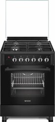 Wiggo WO-E609R(BB) Serie 9 - Gasfornuis - Zwart