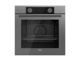 Ferre XE61CPR - Inbouw heteluchtoven - Puur grijs glas