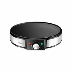 Zilan ZLN2922 Elektrische Crêpe- & Pannenkoekenmaker Ø30 cm – 1200 W, Non-stick Bakplaat & Temperatuurregelaar – Flinterdunne Crêpes & Snel Schoonmaken