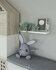 Gorillz Monkey - Kinderkamer - Accessoires - Boekenplank - Wit