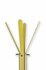 Gorillz Stack - Kapstok Staand - Staande kapstok - Metaal - 12 Kapstok haken - 174,5 cm - Geel