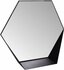 Gorillz Hive Wandspiegel met Plank - Hexagon Spiegel Hangend - 60 x 52 cm - Industrieel Zwart