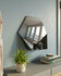 Gorillz Hive Wandspiegel met Plank - Hexagon Spiegel Hangend - 60 x 52 cm - Industrieel Zwart