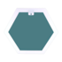 Gorillz Hive Wandspiegel met Plank - Hexagon Spiegel Hangend - 60 x 52 cm - Metaal Wit