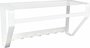 Gorillz Iron - Wandkapstok Met Hoedenplank - 7 Haken Muur Kapstok - Wit