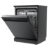 Wiggo - WD-6148C(BX) - Vrijstaande Vaatwasser - 60cm - Zwart Inox